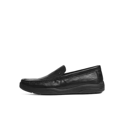 Red Dragonfly cow leather, soft sole and comfortable, commuting slip-on, formal leather shoes, men's style