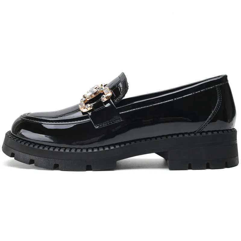 D FUSE SCANDINAVIA JK Uniform Women's Small Leather Shoes Casual Shoes Cow Split Leather Loafers Women's