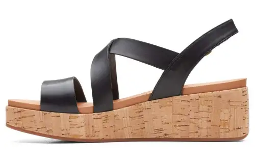 Clarks Leather Stylish Sandal Women's Black
