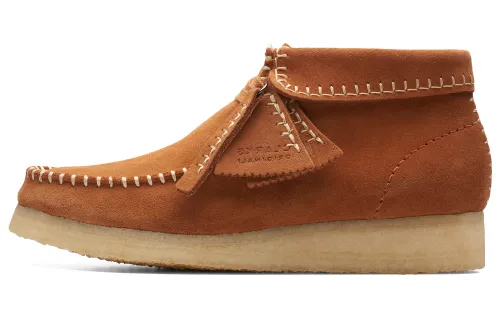 Clarks Originals Cow Leather Ankle Boots Women's Yellow