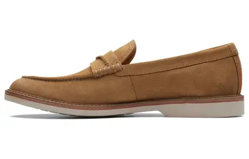 Clarks Cow Split Leather Men's Casual Shoes Men's Dark Gray
