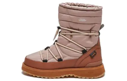 Suicoke Thermal Short Snow Boots Unisex Beige Brown