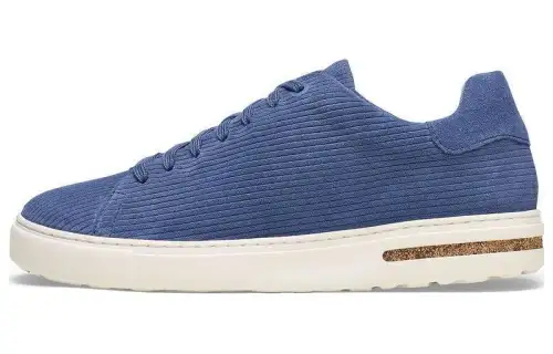 Birkenstock Suede Low top Skateboard Shoes Unisex Indigo Narrow