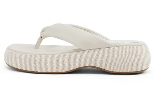 CHARLES&KEITH Pu Slippers Women's Pink White