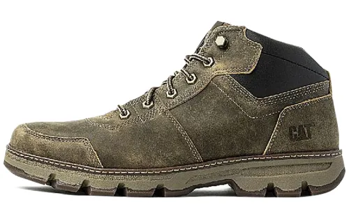 CAT Breathable Thermal Waterproof Abrasion Resistant Cushioning Ankle Length Combat Boots Men's Dark Khaki