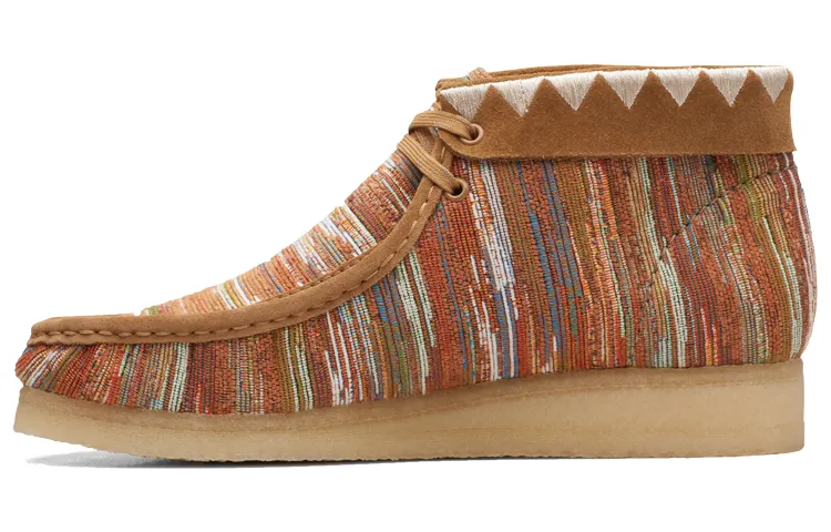 clarks Originals Wallabee Boot Ginger Fabric