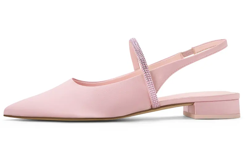 CHARLES&KEITH Small Ck Pu One Strap Sandals 2.2cm Women's