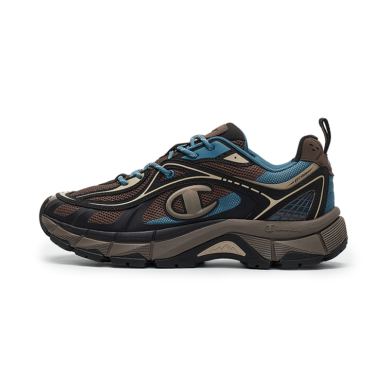 Champion Synthetic Leather Low top Running Shoes Men’s Baroque Brown/Black