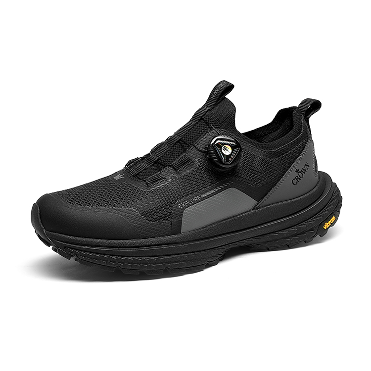CROWN Textile, Synthetic Leather Slip Resistant, Abrasion Resistant, Lightweight, Height Increasing Low top