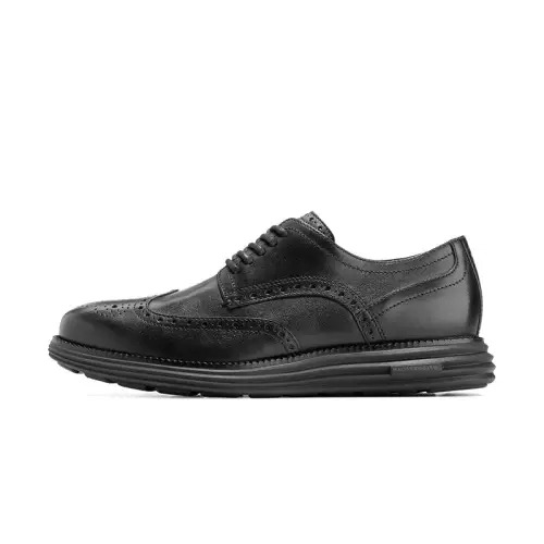 COLE HAAN Cow Leather Dress Shoes Men's Black