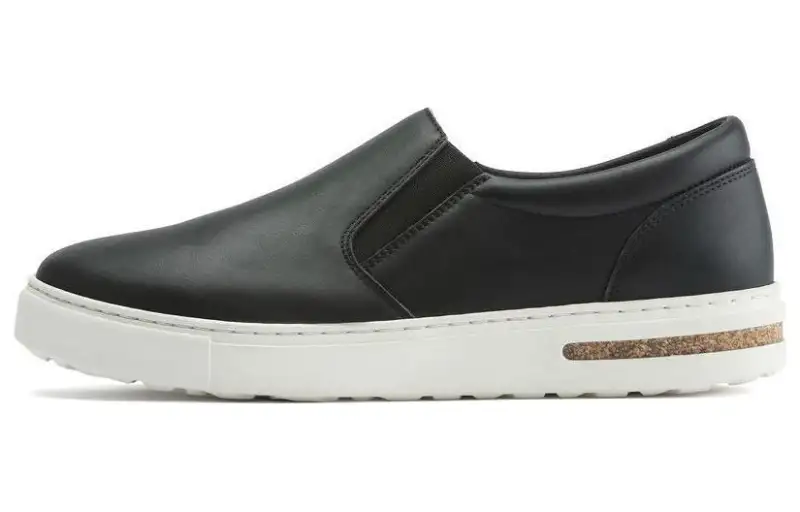 Birkenstock Leather Low top Casual Shoes Unisex Black Regular
