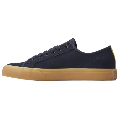 DC Shoes Manual Suede Low top Skateboard Shoes Men's Marine Blue