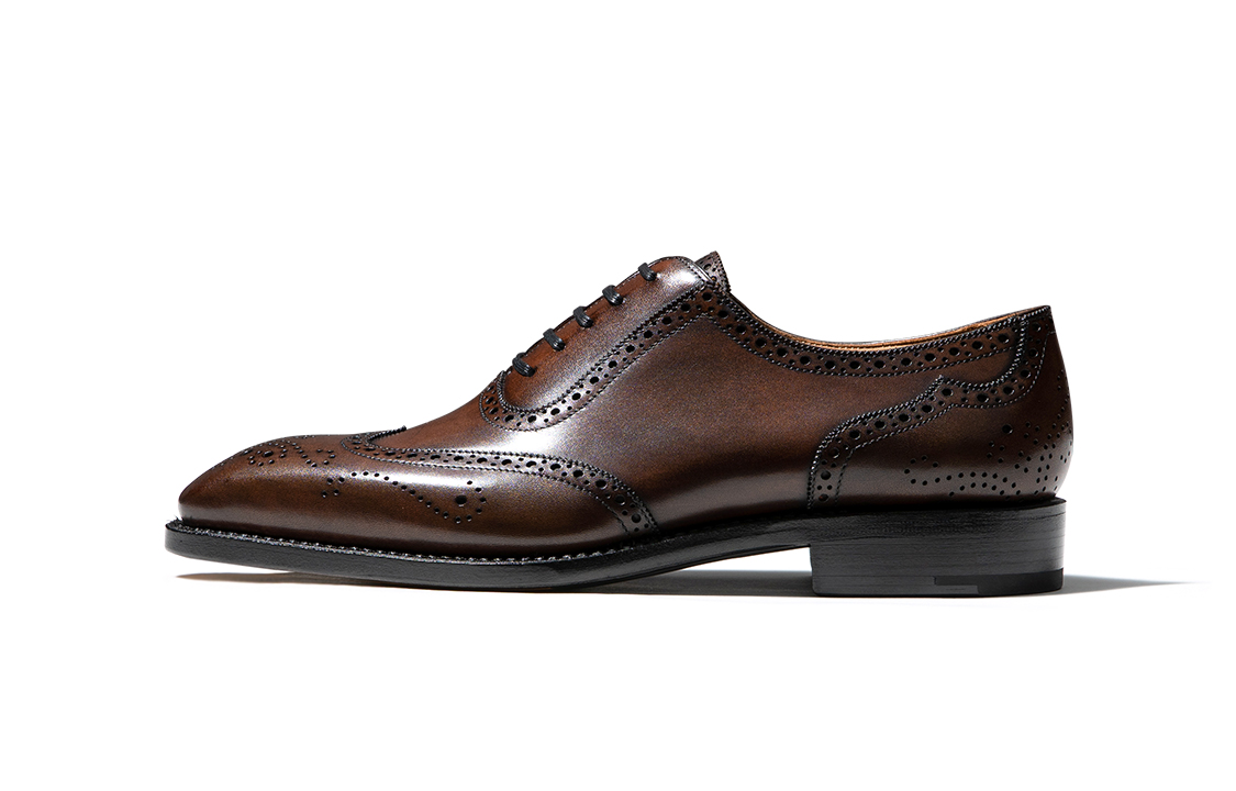 Truffaut TRUFFAUT retro carved Oxford shoes, first layer of cowhide, business British temperament, formal leather shoes, men's style, brown