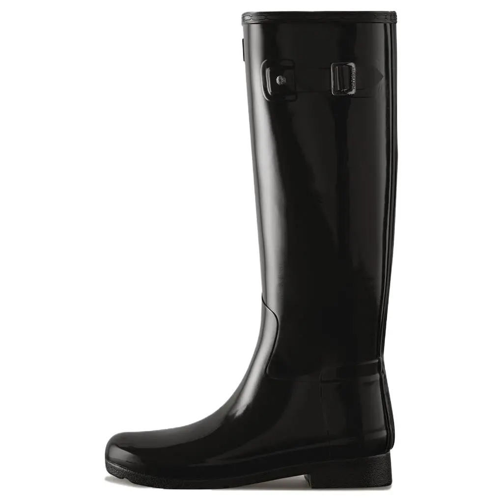 HUNTER Refined Knee high Boots Women's Black