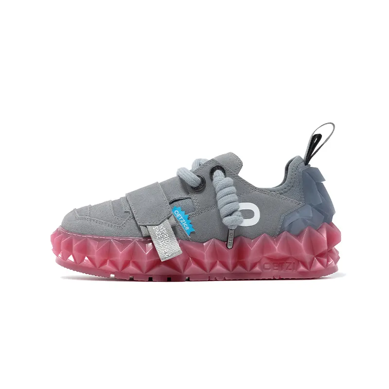 OETZI Skateboard Shoes Women's Low Top Gray