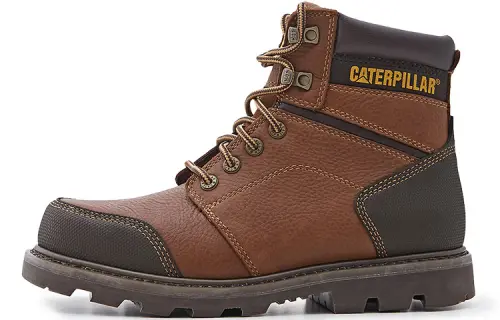 CAT Allerton Collection Thermal Abrasion Resistant Cushioning Crew Outdoor Boots Men's Brown Red