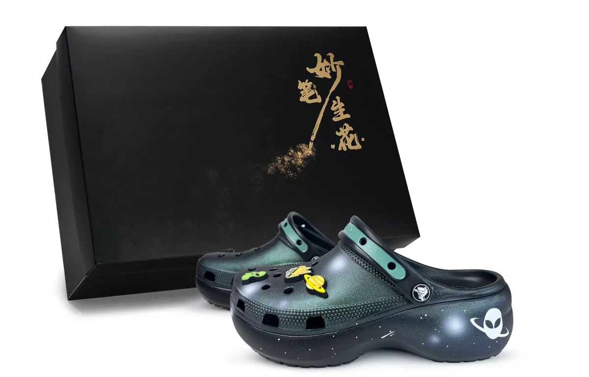 Crocs Classic Platform Clog EVA Clogs Unisex Black Purple Green