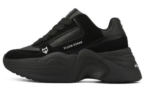 Naked Wolfe TEMPLE Leather Low top Casual Shoes Women's Black