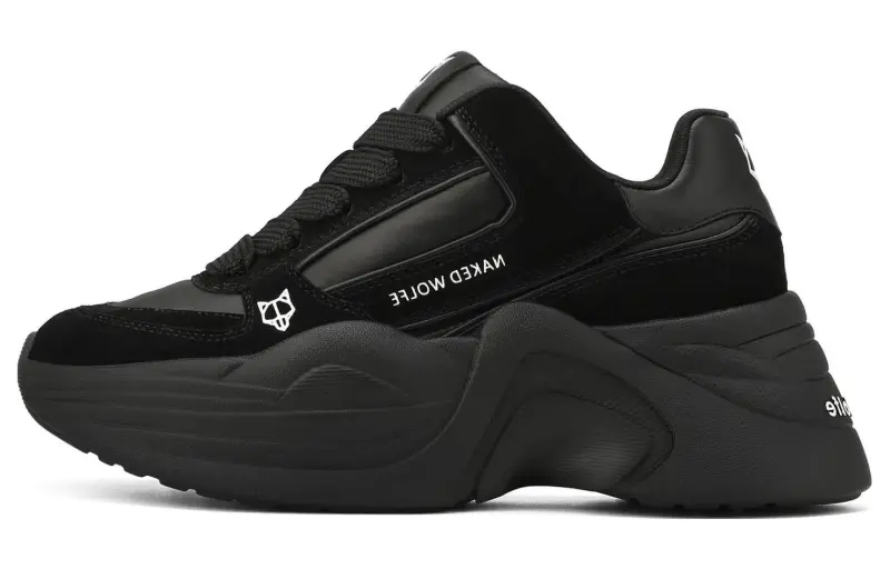 Naked Wolfe TEMPLE Leather Low top Casual Shoes Women's Black