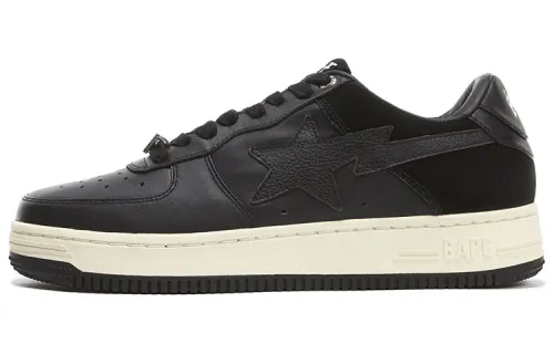 BAPE A BATHING APE Bape Sta Low Suede Heel Black