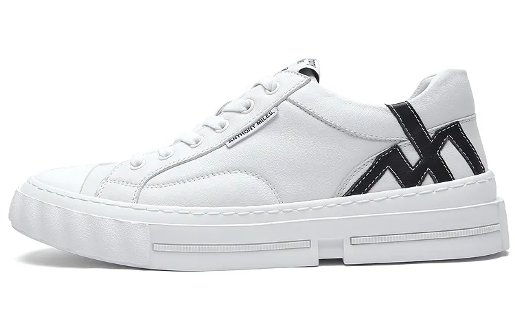 Anthony Miles Skateboard Shoes Men's Low Top White