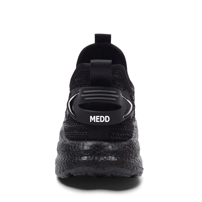 Medd Walking Shoes Unisex Low Top Black