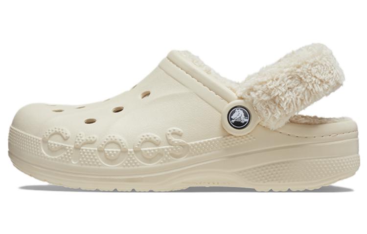 Сабо Crocs Crocs Baya Lined Fuzz Strap Clogs EVA (белые)