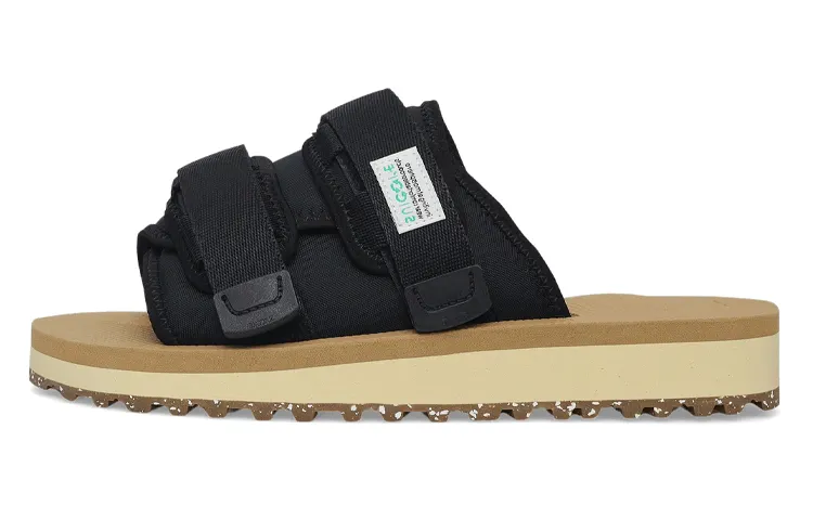 Suicoke Slip Resistant Slip Resistant Slide Slippers Men's Beige Black