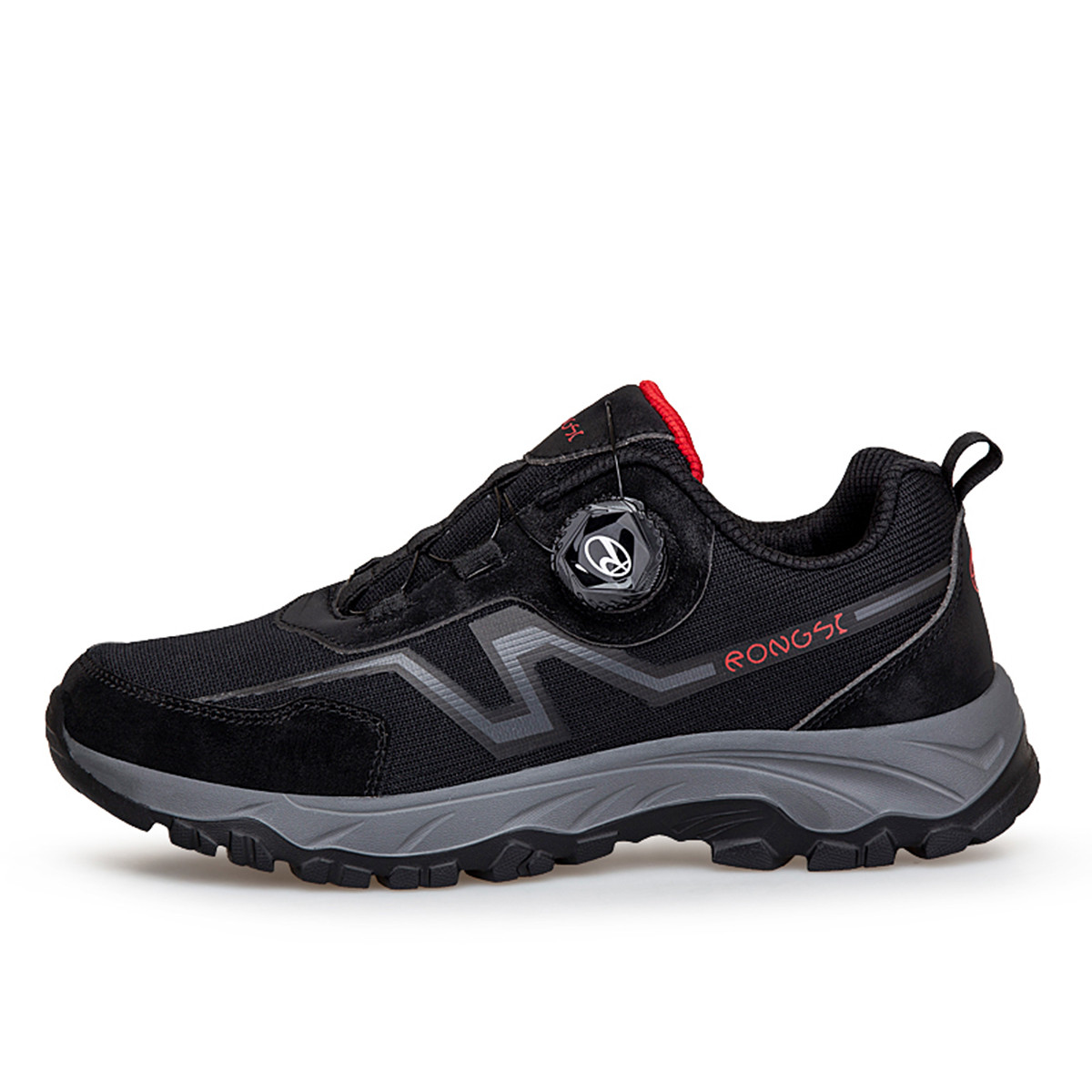 RONGSHI Textile, Synthetic Leather Slip Resistant Abrasion Resistant Elderly Life Casual Athletic Shoes Mom Shoes