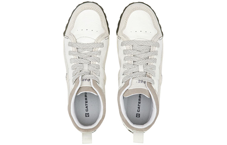 CAT Textile, Synthetic Leather Slip Resistant Abrasion Resistant Low top Outdoor Shoes Men’s White