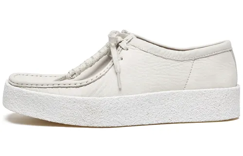 clarks Wallabee Cup White Nubuck Women's