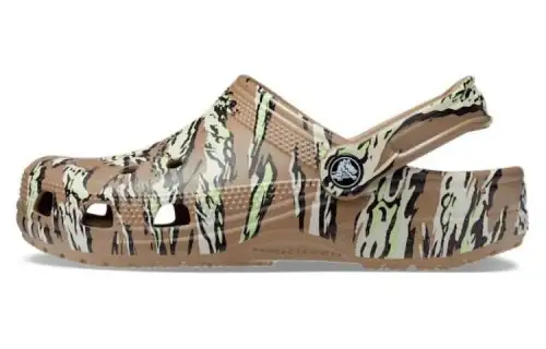 Crocs Unisex Classic Printed Camo Clog EVA Clogs Unisex Brown