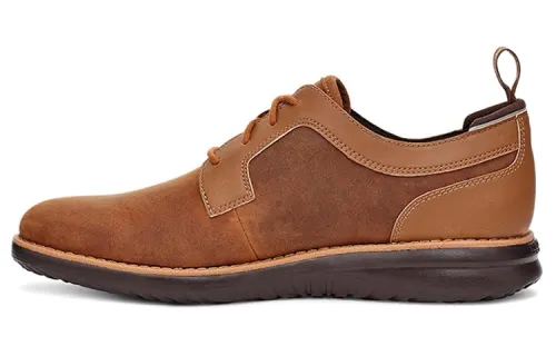 UGG Casual Leather Shoes Men's Low Top Oak