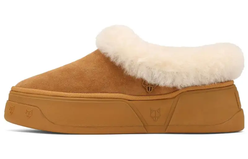 Naked Wolfe K 02 Sheepskin Ankle Length Snow Boots Men's Tawny