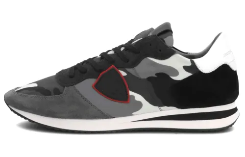 PHILIPPE MODEL Trp Abrasion Resistant Low top Casual Shoes Men's Camouflage Black