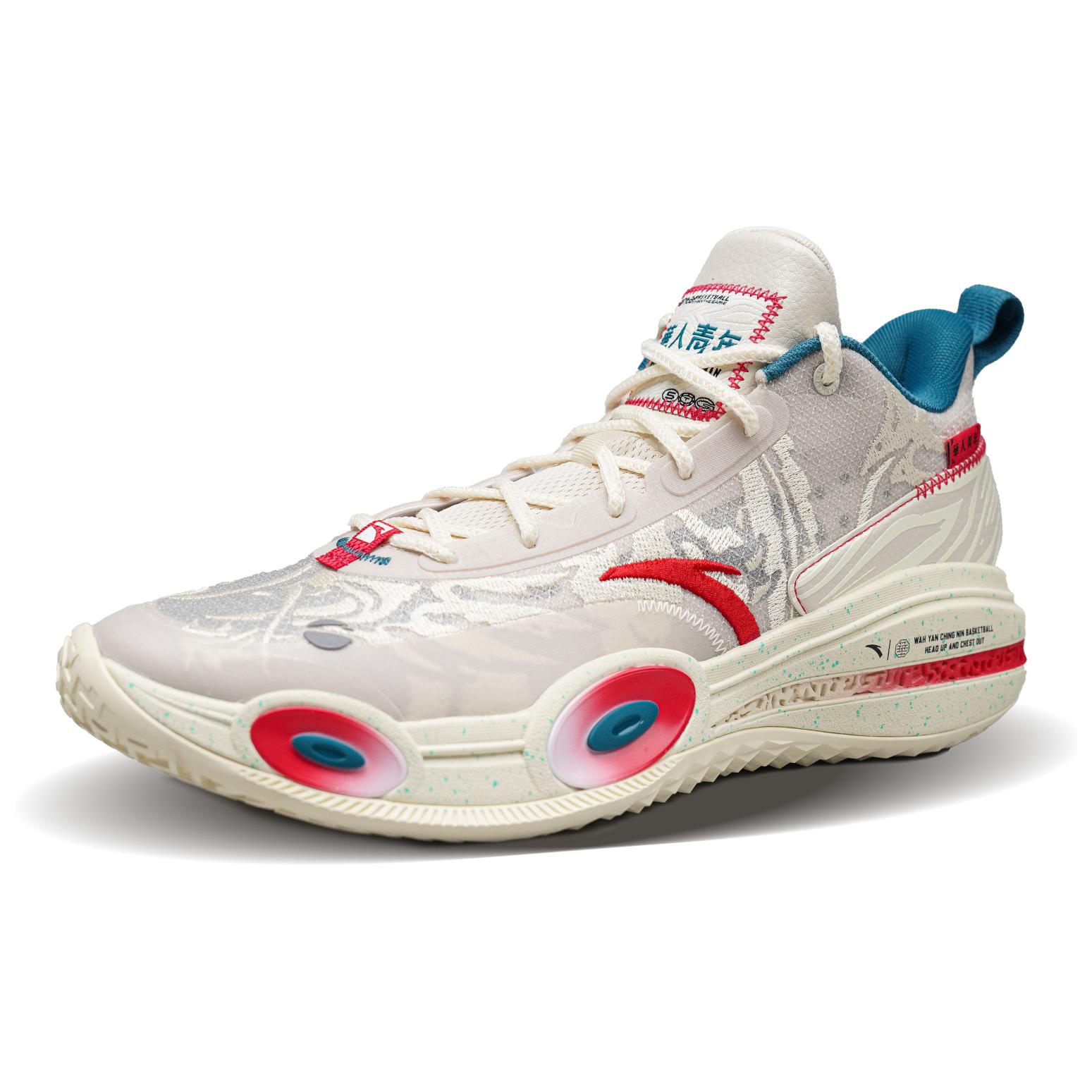 ANTA x OCCUPY Raid 1 White Dragon Low top Basketball Shoes Men’s Beige Red