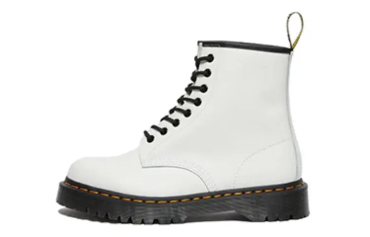 Dr. Martens 1460 Bex Combat Boots Couple Style White
