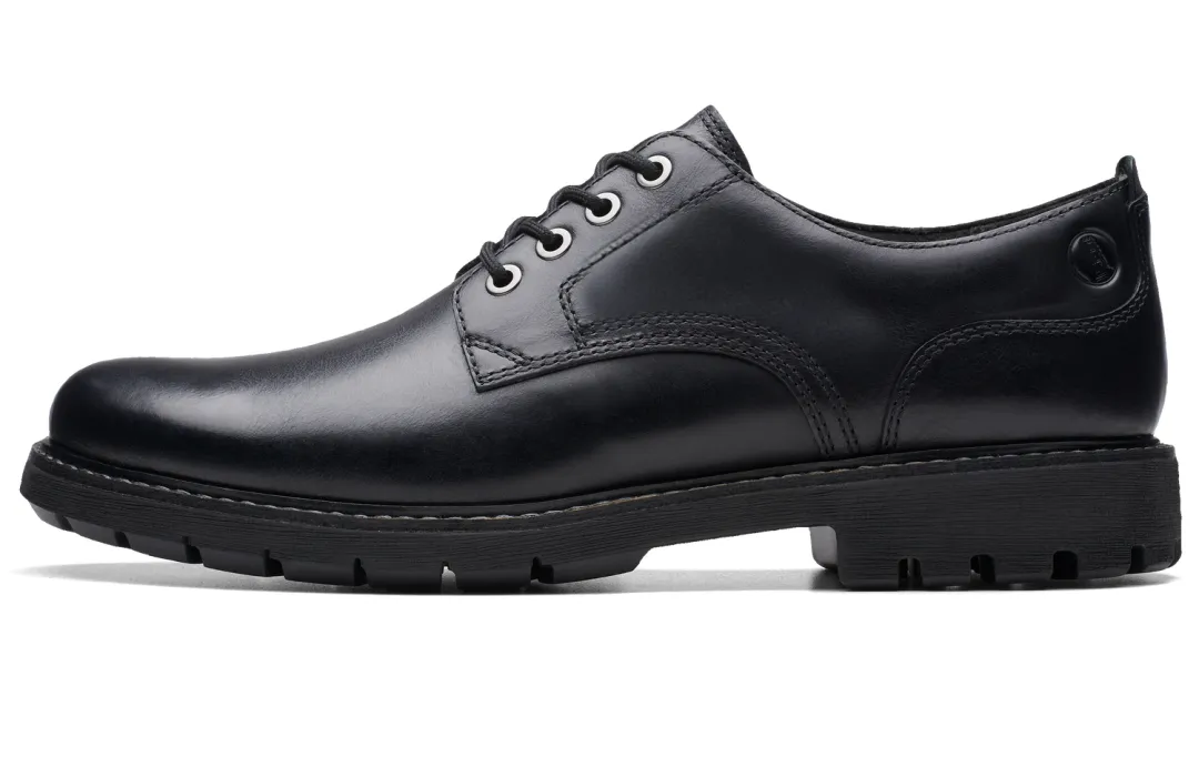 Clarks Cow Leather Casual Shoes Men's Black