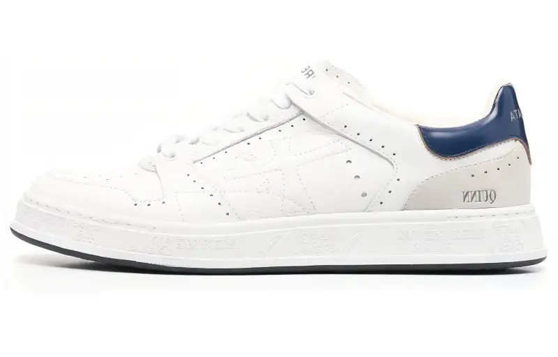 PREMIATA Fabric Low top Skateboard Shoes Men's Gray Blue