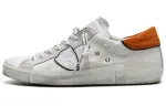 PHILIPPE MODEL Stylish Skateboarding Shoes Men's White Orange