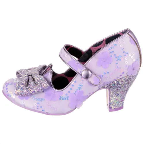 IRREGULAR CHOICE Pu Fashion Mary Jane Shoes 7.2cm Women's Light Purple