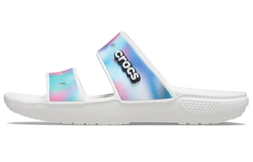 Crocs Classic Colorful Unisex Multi Color White Sandals