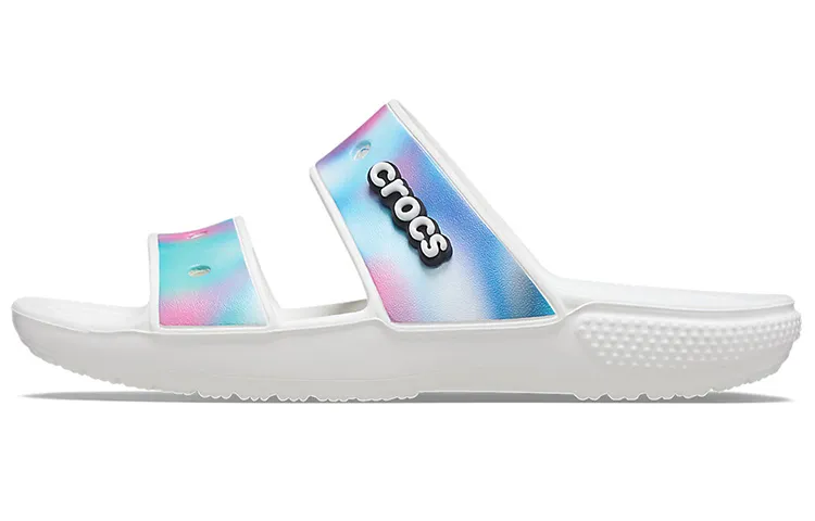 Crocs EVA Slide Slippers Unisex Multicolor White
