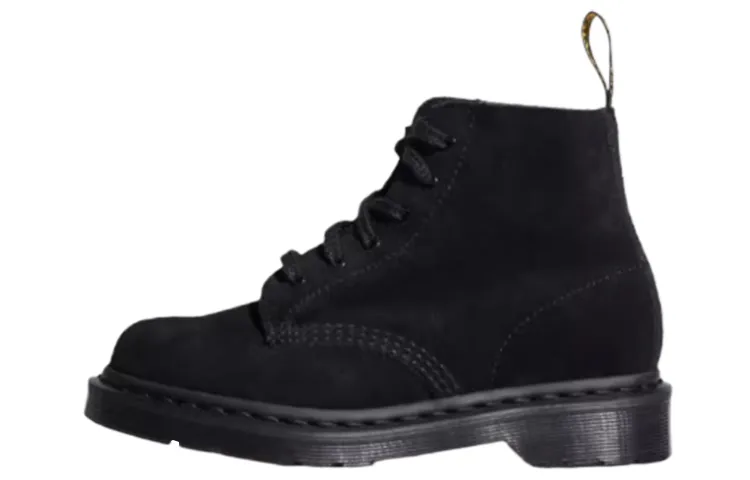 Dr.Martens Suede Combat Boots Women's Black
