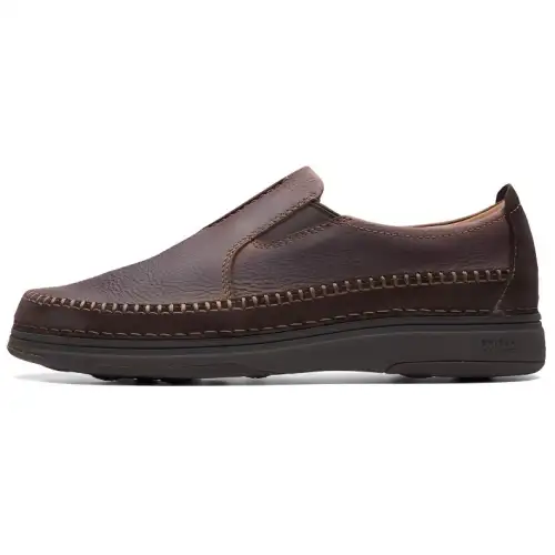 Clarks Cow Leather Casual Shoes Men's Brown