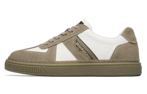 Dickies Top Grain Cow Leather Low top Skateboard Shoes Men's Khaki