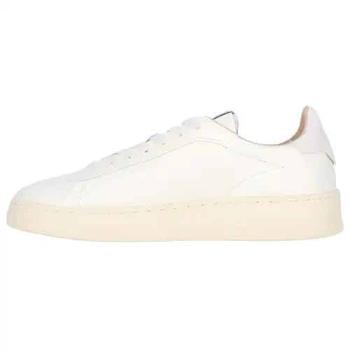 AUTRY Cow Leather Low top Skateboard Shoes Men's Ivory