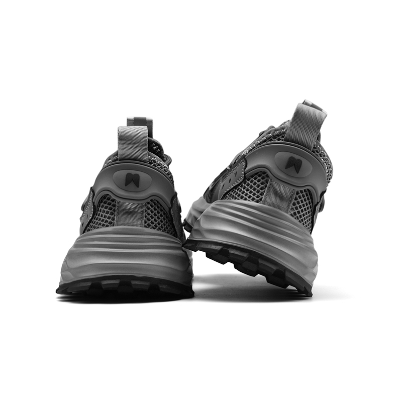AOKANG Breathable Lightweight Height Increasing Breathable Lightweight Height Increasing Running Shoes Men’s Gray