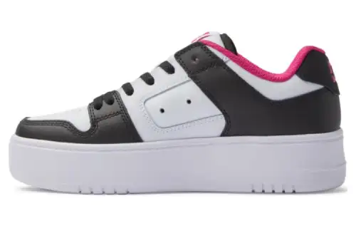 DC Shoes Cushioning Slip Resistant Cushioning Slip Resistant Low top Casual Shoes Women's Black White Pink