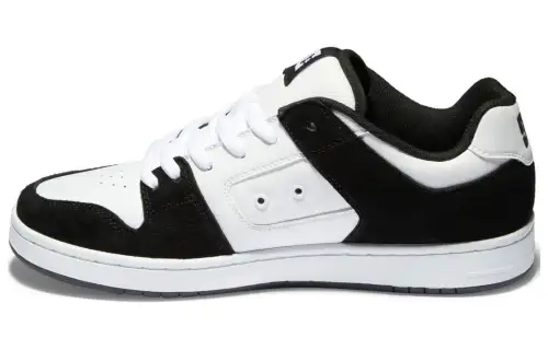 DC Shoes Slip Resistant Abrasion Resistant Low top Skateboard Shoes Men's Black White